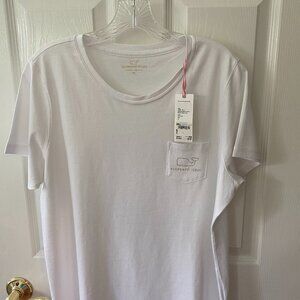 Vineyard Vines Vintage Whale White Short Sleeve Tee